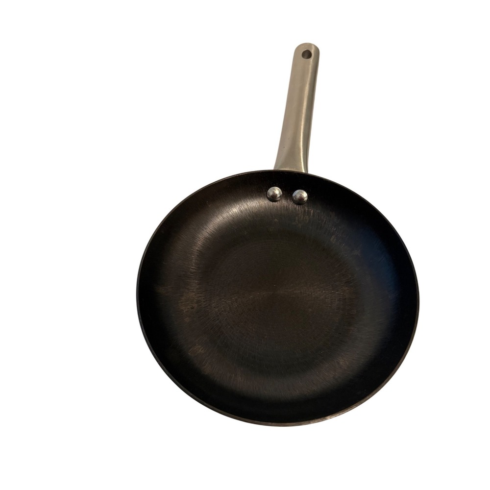 Crofton 8 Inch  Cast Iron Steel Frying Pan Skillet with Riveted Stainless Handle
